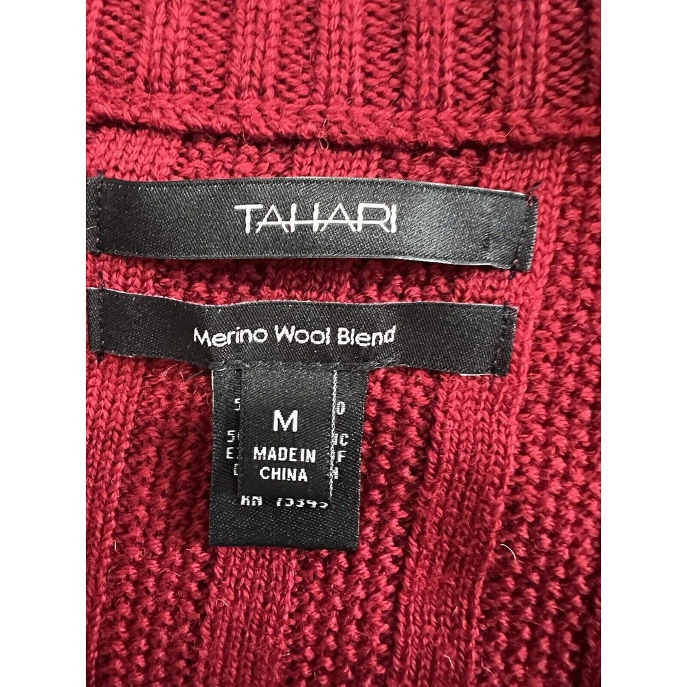 Tahari Wool Blend Cardigan Size M - Picture 5 of 6